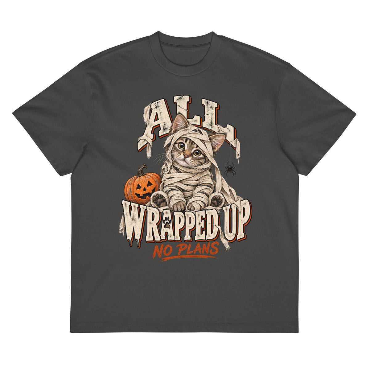 All Wrapped Up No Plans Cat Boxy T-Shirt by Fur Ever TEES